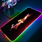 Eco-friendly Cyberpunk 2077 Glowing RGB LED Mouse Pad 4mm Thickness for Gaming Keyboard USB Anti-slip Rubber Base Desk Mat